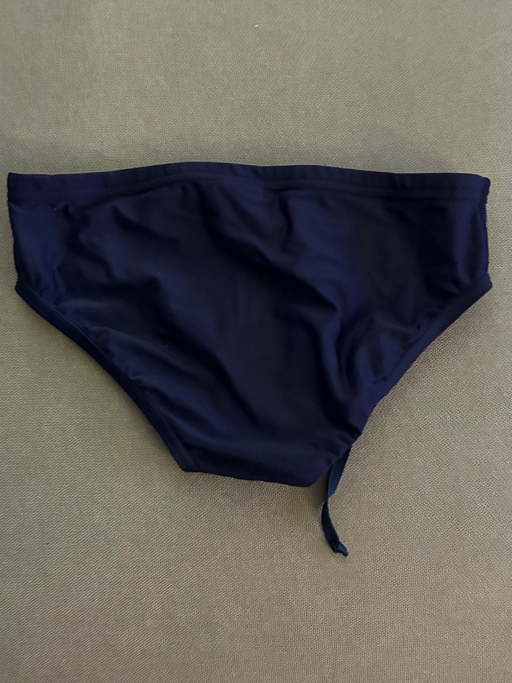 Speedo Dark Blue Men's Swim Briefs with White Logo - Picture 4 of 5
